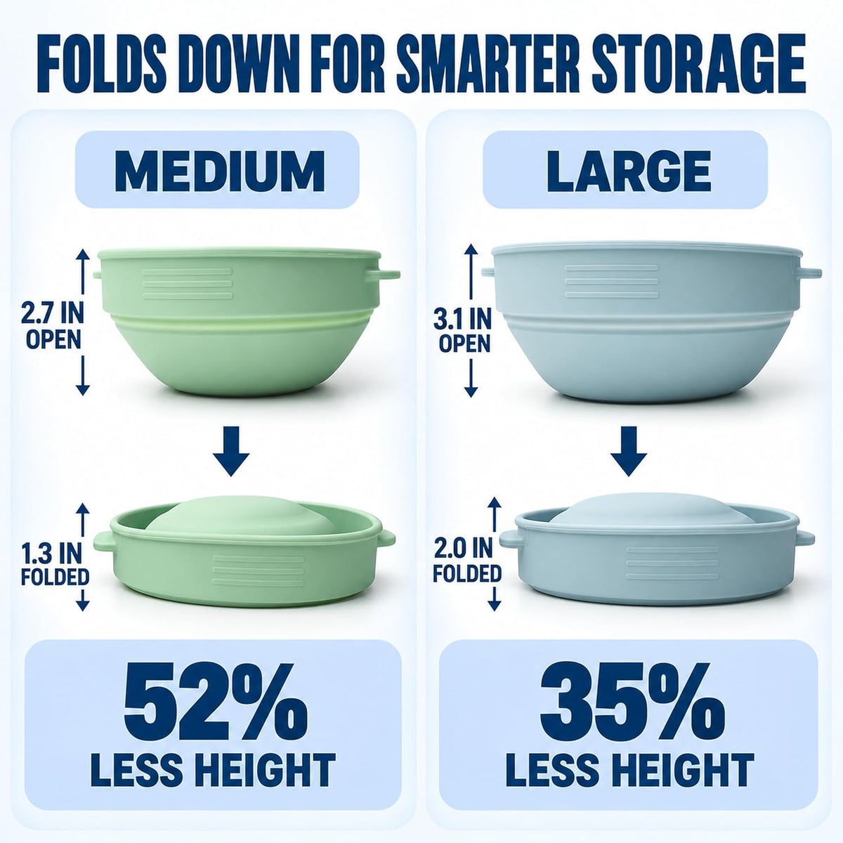 Collapsible Pizza Dough Proofing Containers with Lids, 4-Pack