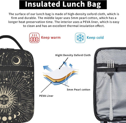 Purple Axolotl Lunch Box Lunch Box Reusable Insulated Totes Lunch Bag Thermal Cooler For Boy Girls School Men Women Beach Picnic Travel