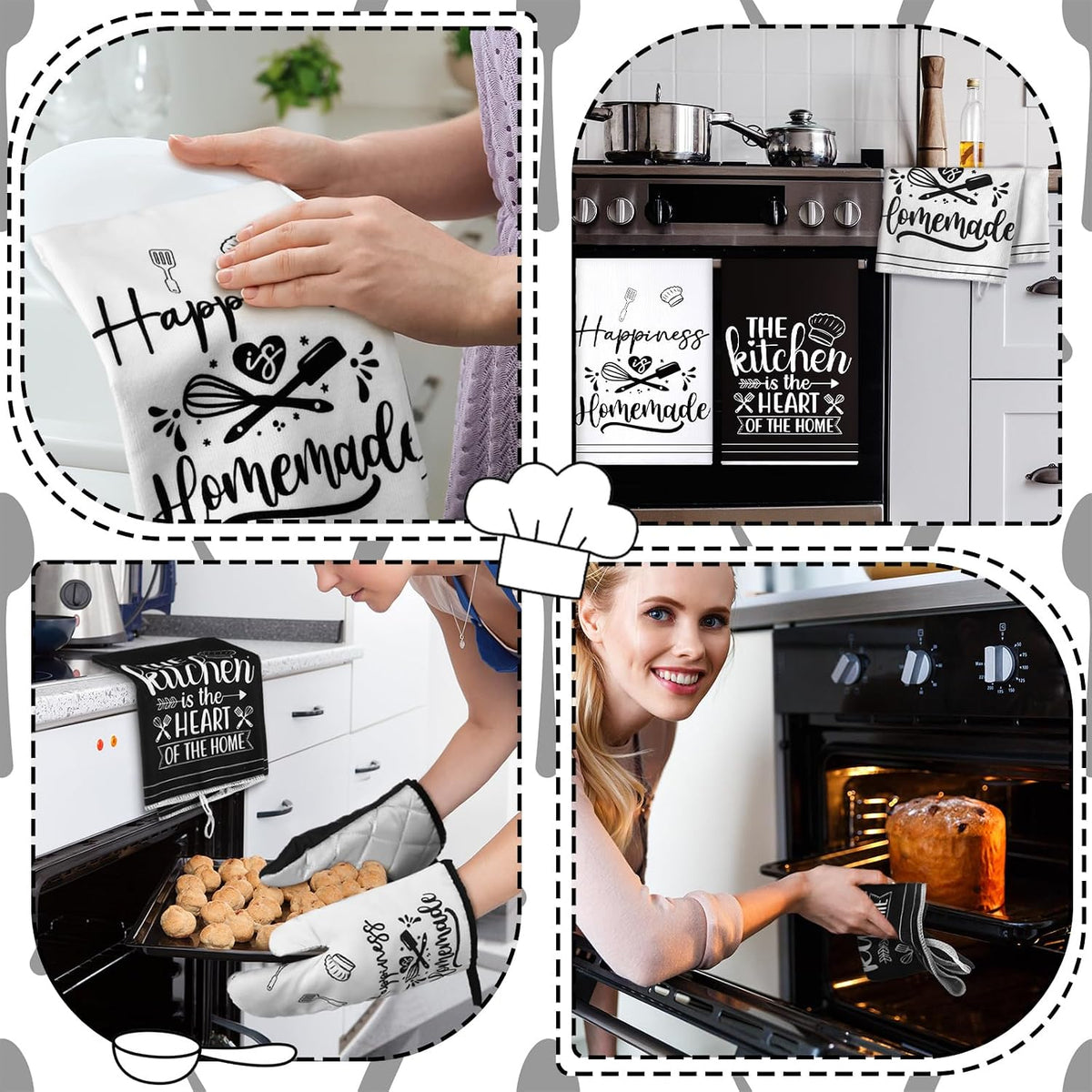 Sratte 6 Pcs Farmhouse Kitchen Decor Accessories Set
