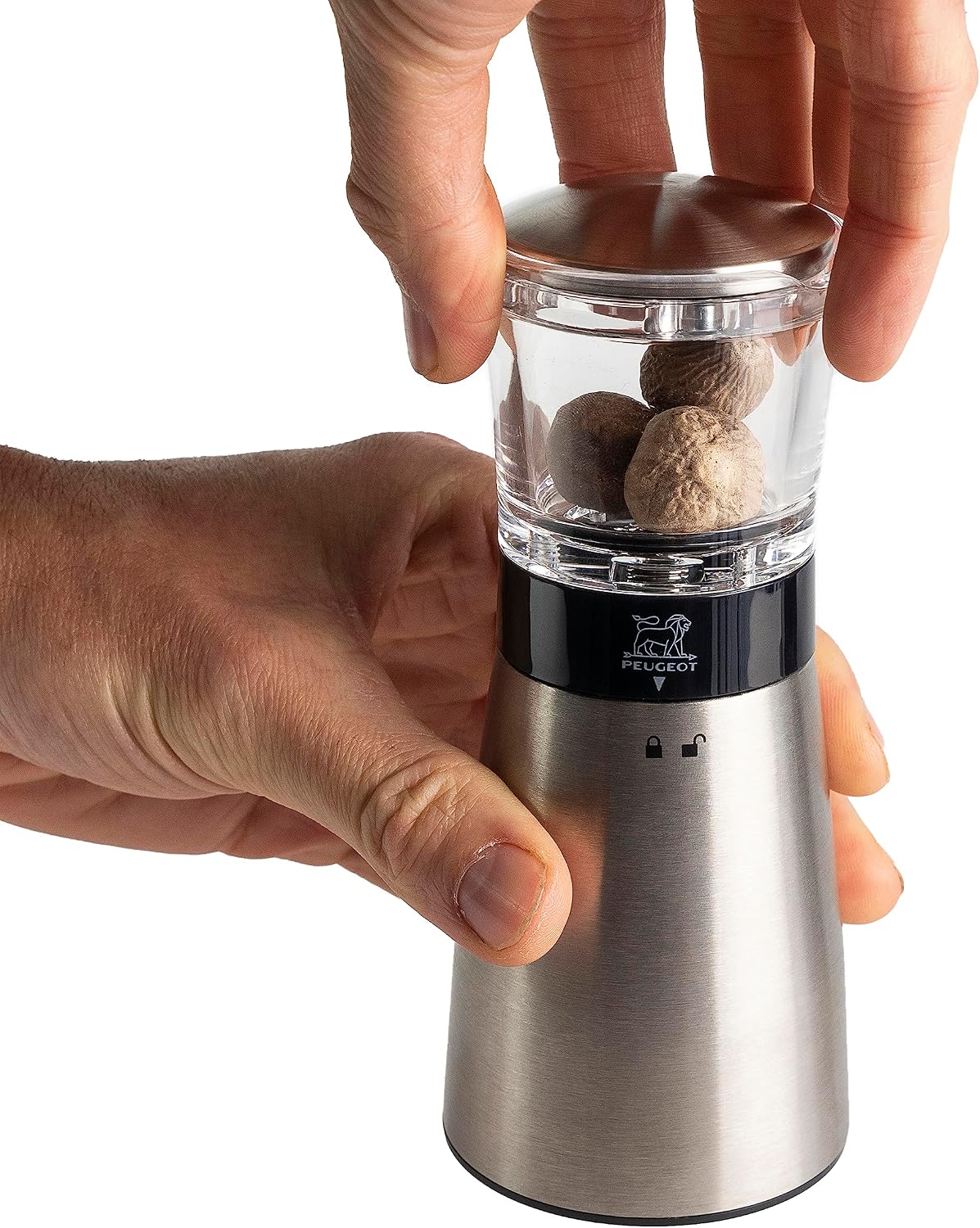 Peugeot Daman Nutmeg Mill 15cm - 6"", stainless steel