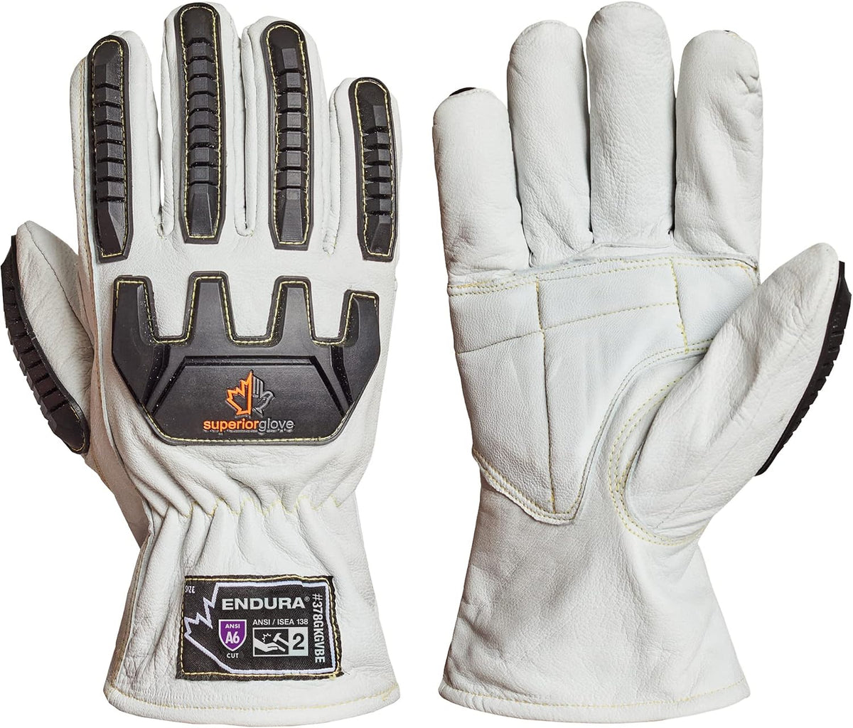 Superior Glove Endura Cut Resistant Leather Work Gloves