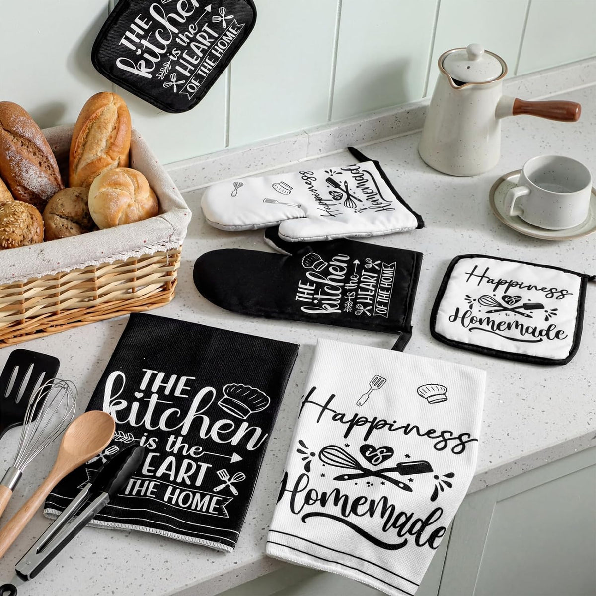 Sratte 6 Pcs Farmhouse Kitchen Decor Accessories Set