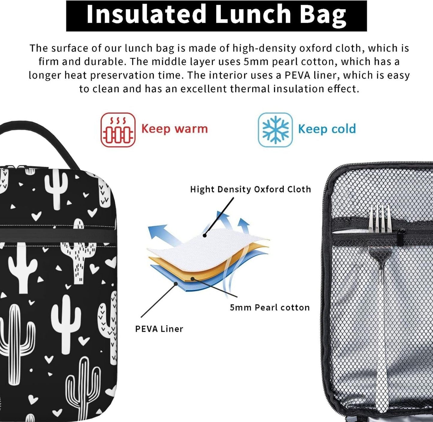 Purple Axolotl Lunch Box Lunch Box Reusable Insulated Totes Lunch Bag Thermal Cooler For Boy Girls School Men Women Beach Picnic Travel