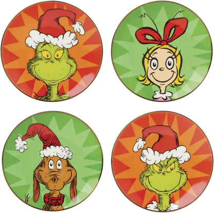 Lenox 898096 Merry Grinchmas Chip & Dip Bowl, Christmas Dishes, Festive Holiday Serveware