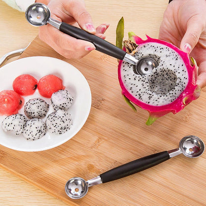 Double Headed Melon Baller, Stainless Steel Melon Baller Scoop