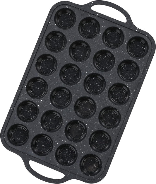 Silicone Muffin Pan with Metal Frame, 12-Cup Non-Stick Baking Pan for Cupcakes & Muffins, Dishwasher Safe & BPA Free, Durable for Meal Prep & Oven Use