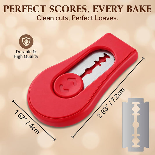 Bread Lame Extractable Magnetic Razor, Sourdough Scoring Tool with 5 Blades