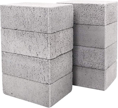 HATOKU 4 Pack Grill Cleaning Bricks, Pumice Stone for Cleaning Oven, Stove, BBQ Grill, Commercial Grade Cleaner for Cookers, Frying Pans, Racks, Flat