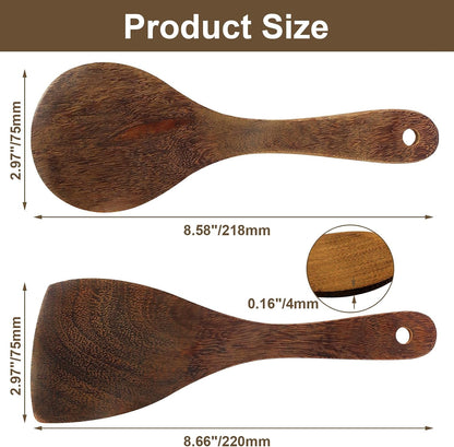 2-Piece Wooden Spoon Set