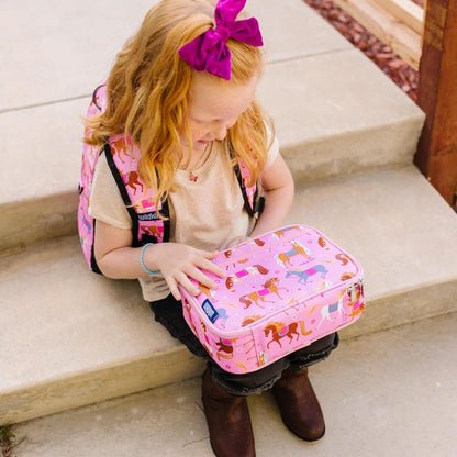 Wildkin Kids Insulated Lunch Box, Keeps Food Hot or Cold, BPA-Free with Mesh Pockets & Easy-Clean Lining – Ideal for School, Travel & Daycare – Holographic