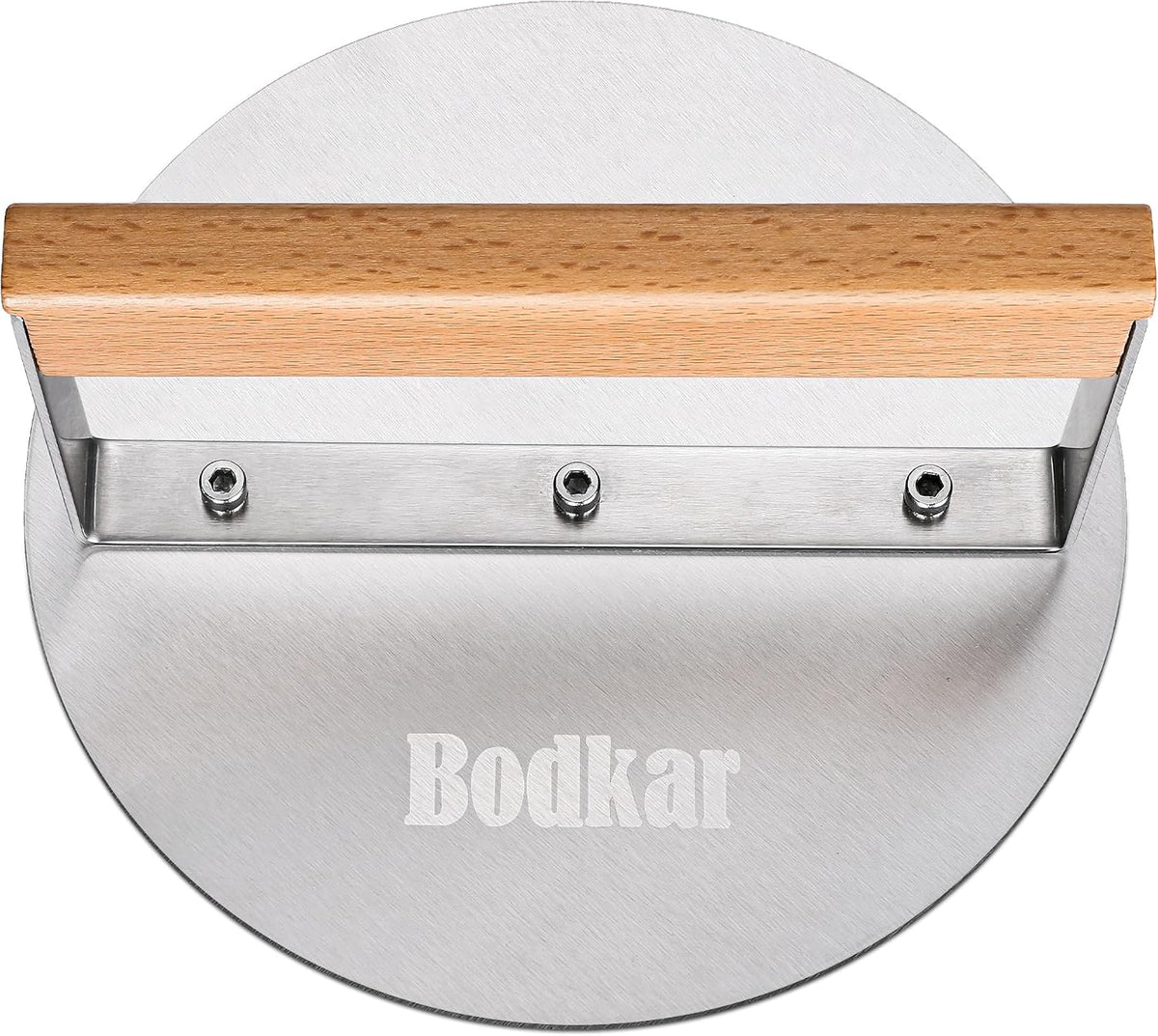 bodkar Stainless Steel Burger Press, 6 inch Round Burger Smasher