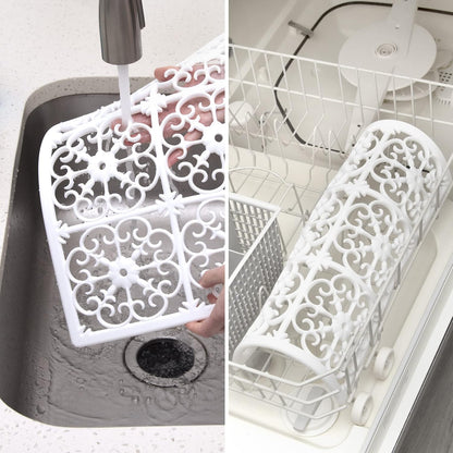 GASARÉ, Extra Large, Thick, Silicone Trivet for Hot Dishes, Pots, and Pans, Heat Resistant Mat for Countertop, Hot Pad for Kitchen, Easy to Clean, 16 x 12 x 3/8 Inches, White