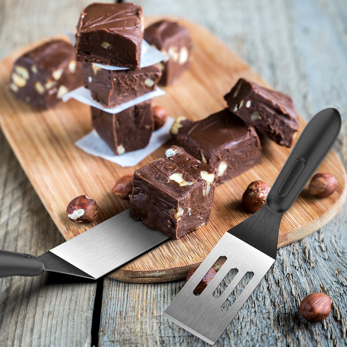 Small Spatula, Mini Serving Metal Spatula for Serving and Turning