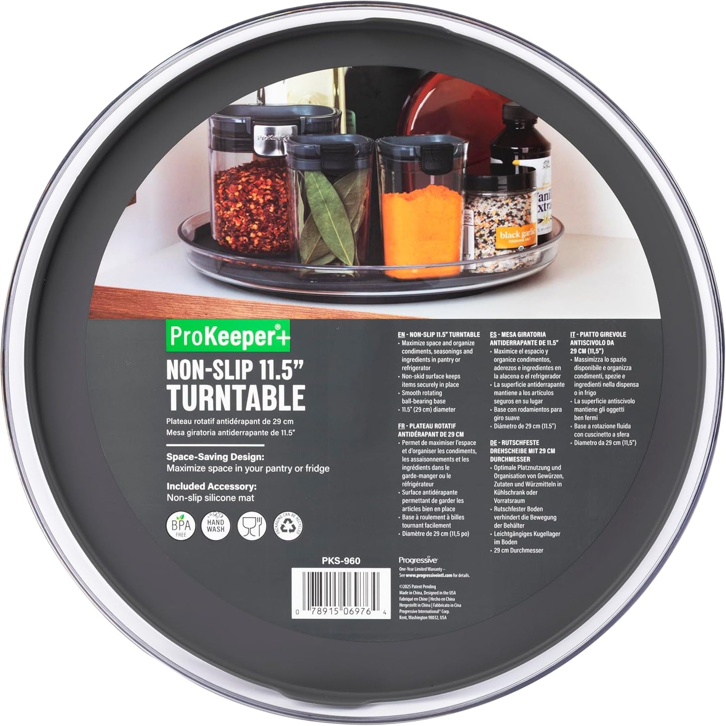 Progressive ProKeeper+ Pantry & Refrigerator Storage Containers – Modular Bins and Organizers (Narrow Stackable Bin, 16.1"L x 4.0"W x 3.6"H)