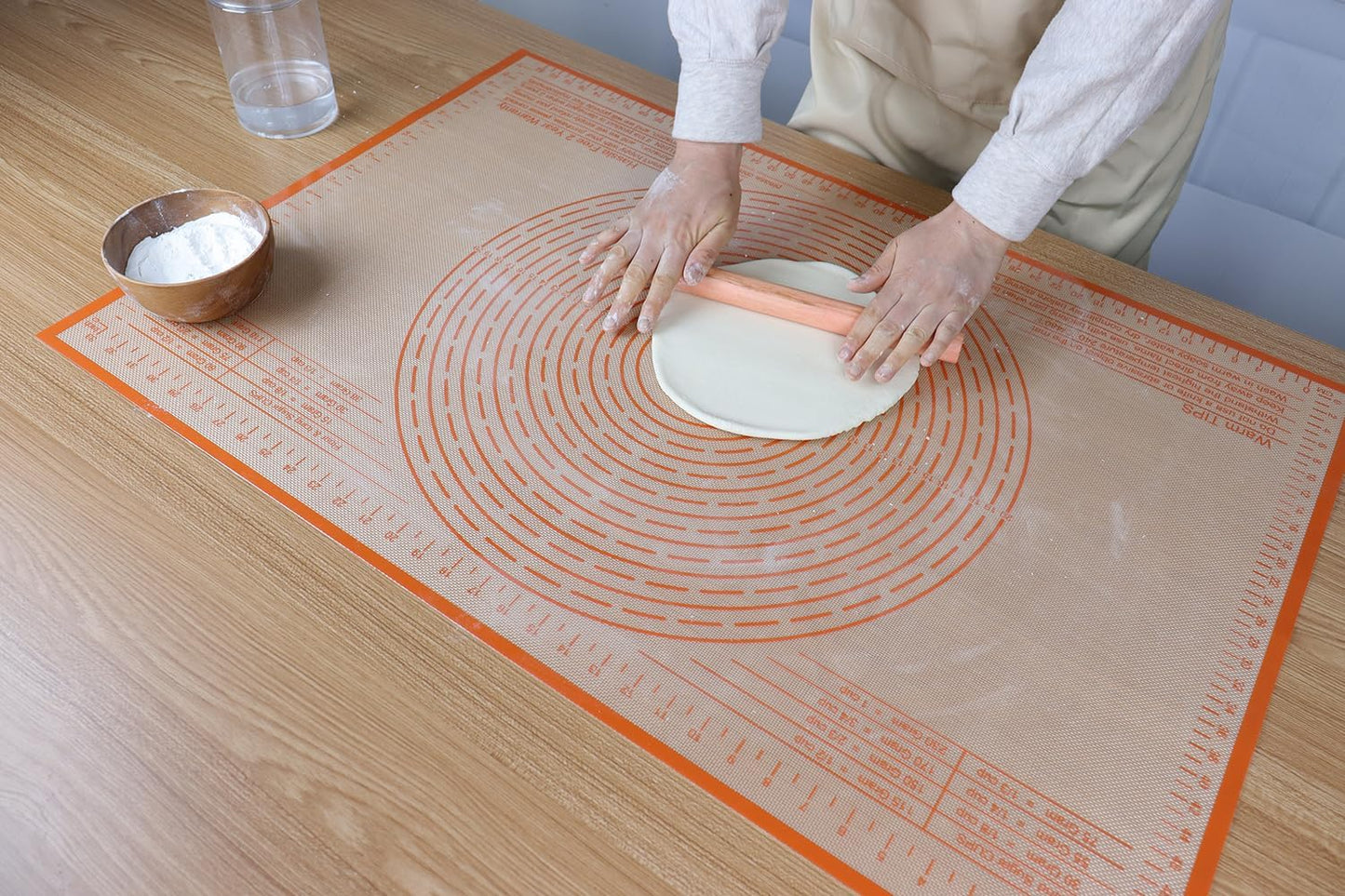 Non-slip Silicone Pastry Mat 36''By 24'' Nonstick Baking Mats Extra Large Counter Mat for Dough Rolling, Pastry, Pie Crust, Fondant, Cookies, Bread, Pasta, Pizza Mat