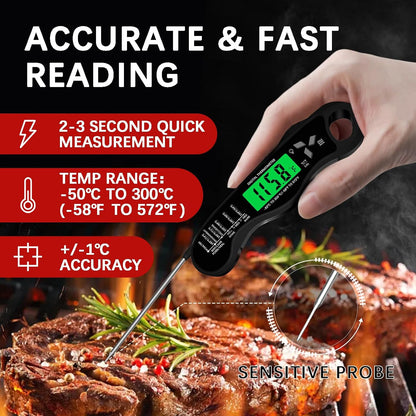 Cooking Thermometer，IP67 Waterproof Meat Thermometer Digital