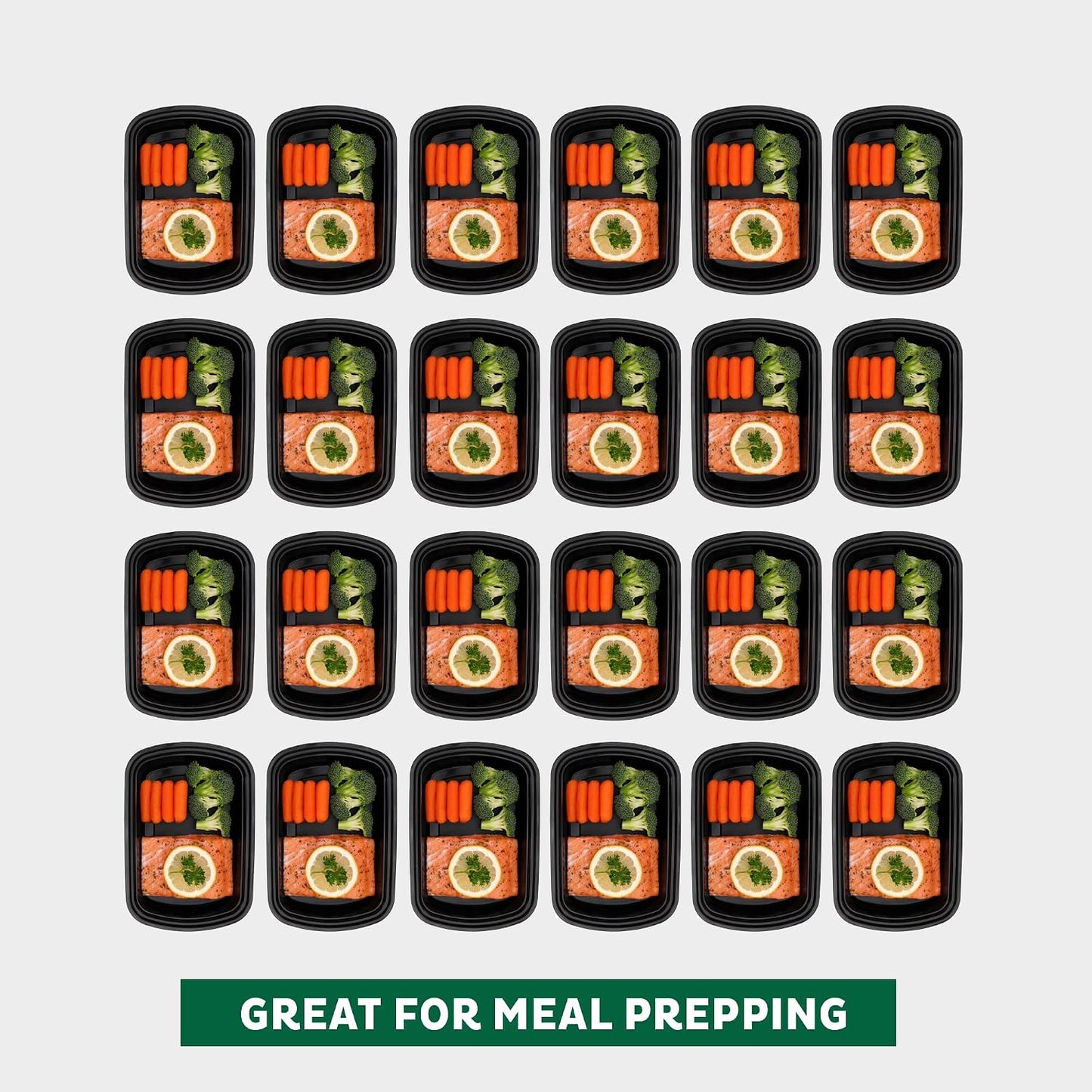 Freshware Meal Prep Containers [15 Pack] 1 Compartment Food Storage Containers with Lids, Bento Box, BPA Free, Stackable, Microwave/Dishwasher/Freezer Safe (28 oz)