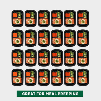 Freshware Meal Prep Containers [15 Pack] 1 Compartment Food Storage Containers with Lids, Bento Box, BPA Free, Stackable, Microwave/Dishwasher/Freezer Safe (28 oz)