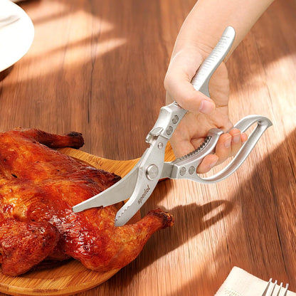 Kitchen Scissors Food Cutting: Heavy Duty Poultry Meat Shears - Stainless Steel All Purpose for Home Cooking & Restaurant