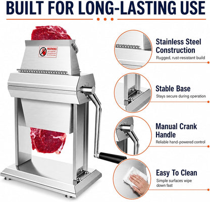 YBSVO 7" Commercial Meat Tenderizer Machine