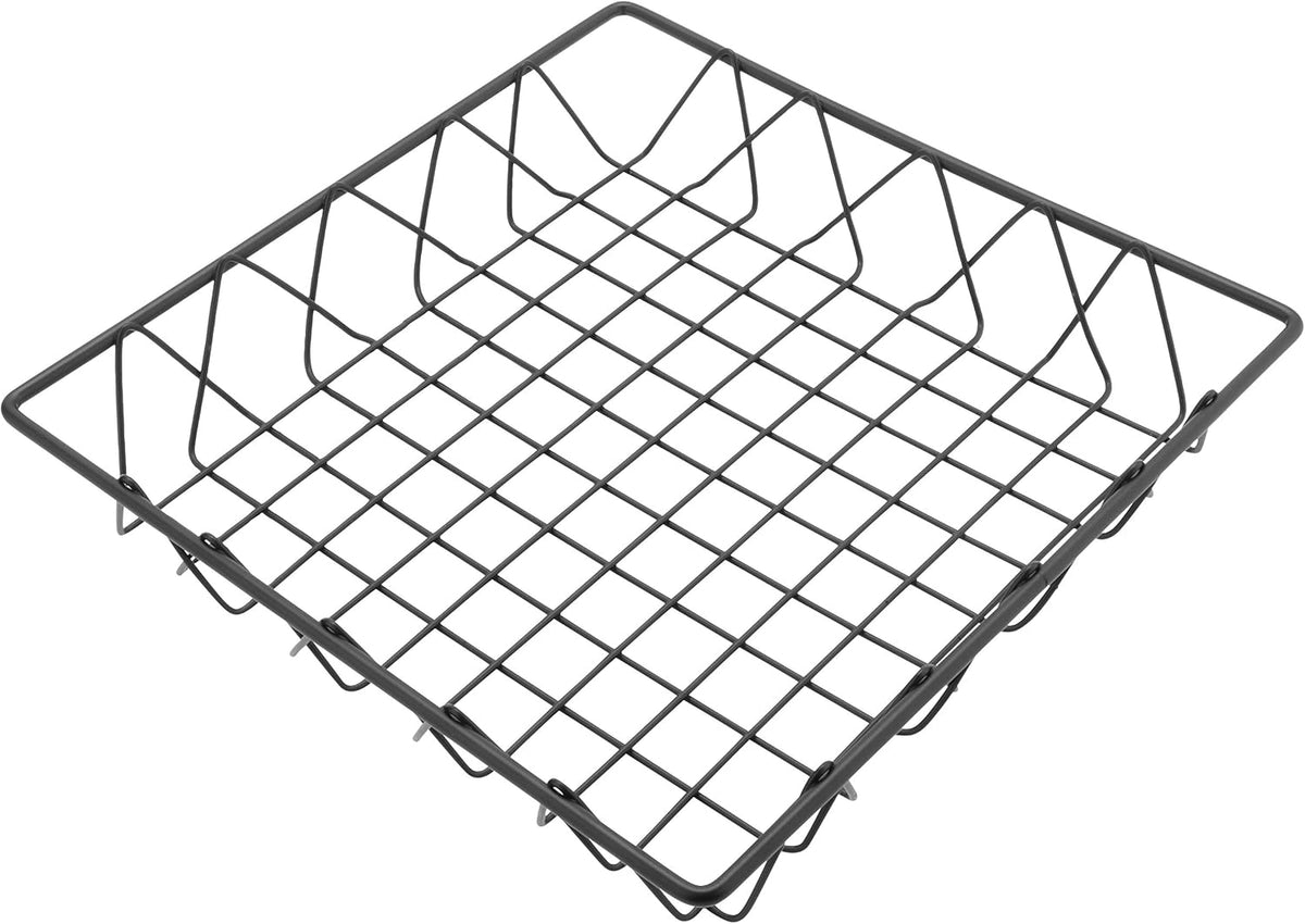 G.E.T. WB-315-MG Heavy Duty Iron Wire Utility Storage Basket/Bin with Handles, 11" x 8" x 8"