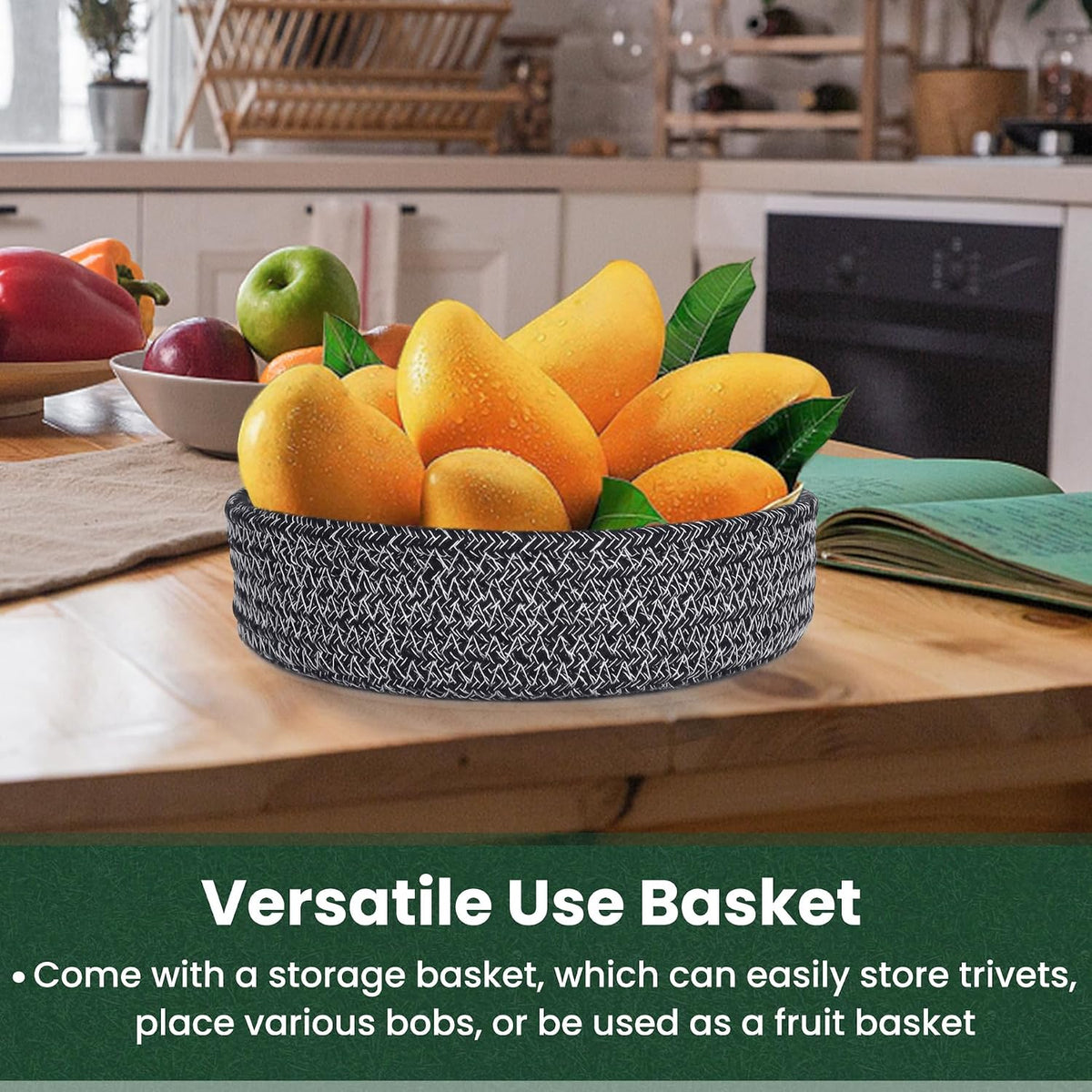 8 Inch Trivets for Hot Dishes, Hot Pots and Pans, 6 Pcs