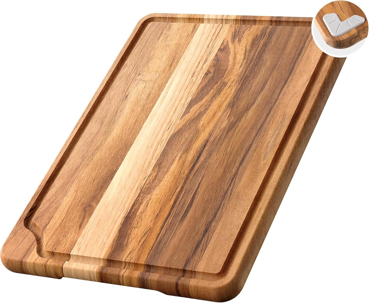 Teak Cutting Boards for Kitchen Wood Wooden Cutting Board Non Slip