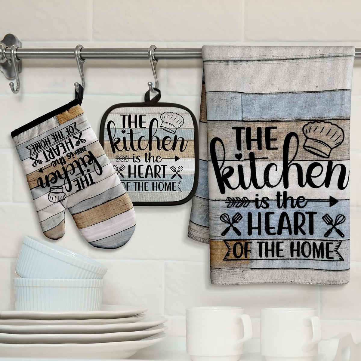 Sratte 6 Pcs Farmhouse Kitchen Decor Accessories Set