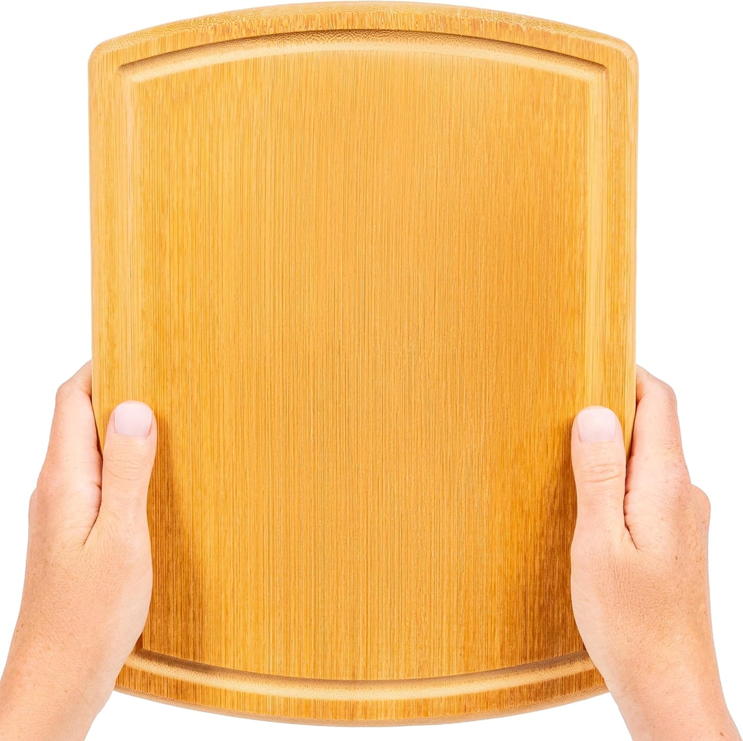 Greener Chef Luxury Bamboo Cutting Board Set of 3 with Glue-Free Surface Technology - Extra Spacious Wood Cutting Boards for Kitchen and XL Chopping Board Set - Replacements for Life
