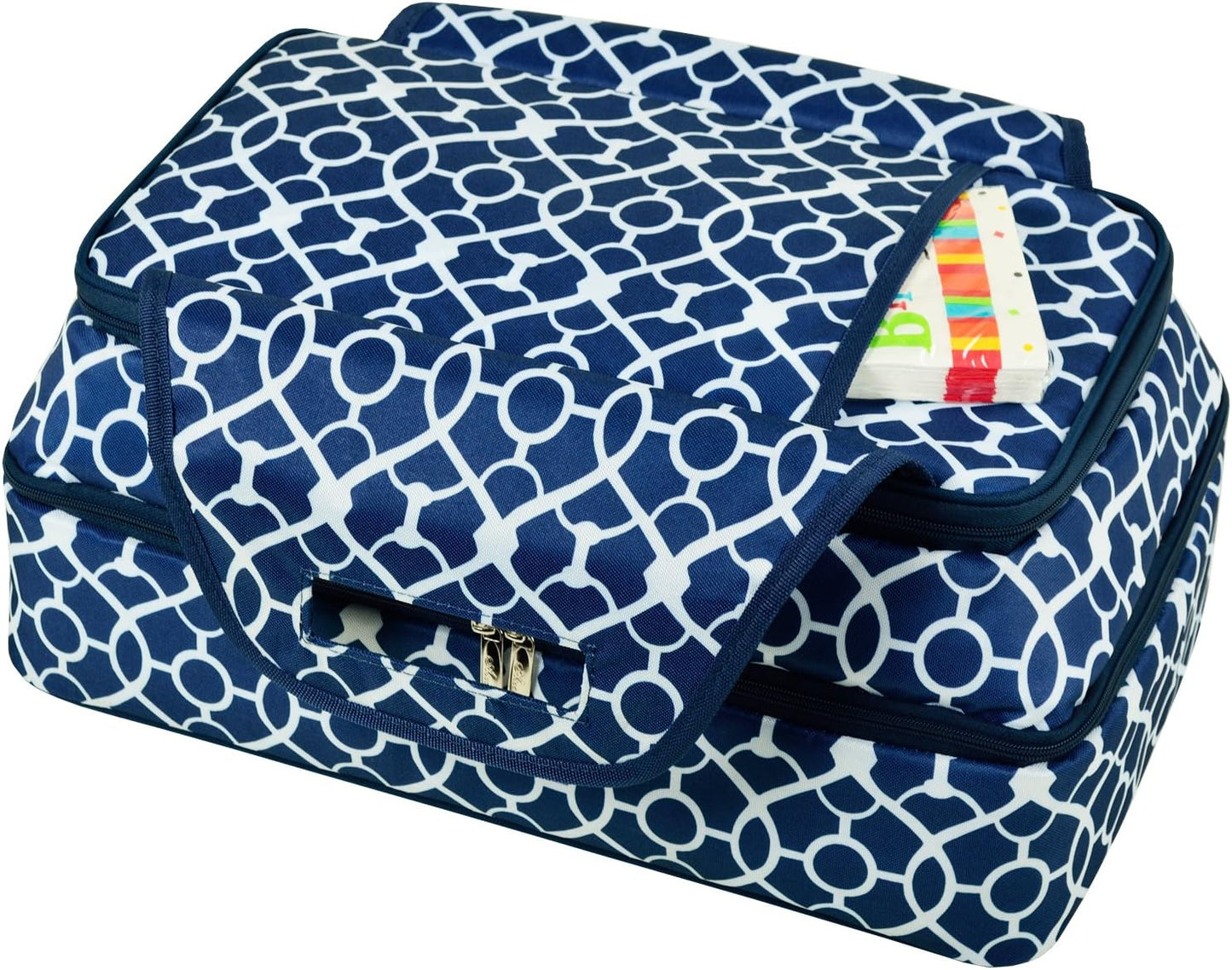 Picnic at Ascot Original Insulated Double Layer Thermal Food and Casserole Carrier- keeps Food Hot or Cold- Designed & Quality Approved in the USA
