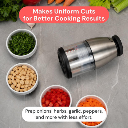 Fullstar Hand Chopper, Manual Vegetable & Onion Chopper, 1 Cup Container