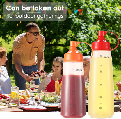 Condiment Squeeze Bottle for Sauces Wide Mouth, Plastic Squeeze Bottles for Condiments, Paint, Ketchup, Mustard, Oil, Resin, Baking, Cake Decorating, Cleaning, BPA Free-Food Grade (19 oz., 2, Count)
