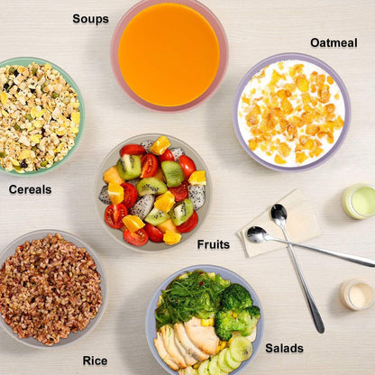 Wheat Straw Bowl Sets,8 PCS Unbreakable Cereal Bowl 26 OZ,Microwave and Dishwasher Safe Bowls,Bowl Sets for Camping and Picnic BPA Free Colorful Salad Bowls for Serving Soup,Oatmeal and Fruit Etc…