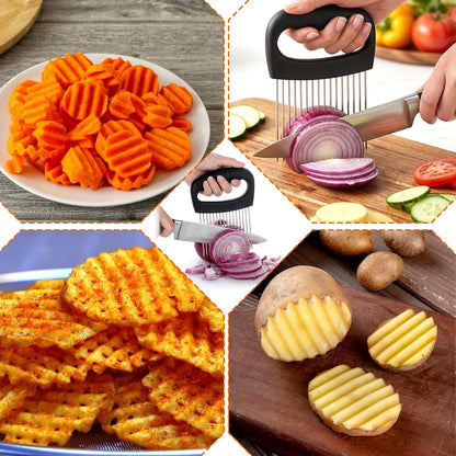 Onion Holder Stainless Steel Onion Slicer