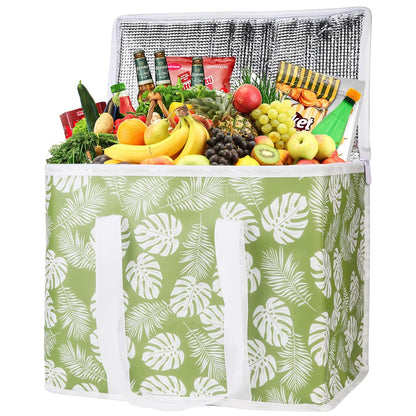 Insulated Food Delivery Bag, XXXL Insulated Reusable Grocery Cooler/Hot Bags, Tote Bag for Shopping/Travel/Doordash, Catering Bag Doordash 22x14x13, Black, 1-Pack