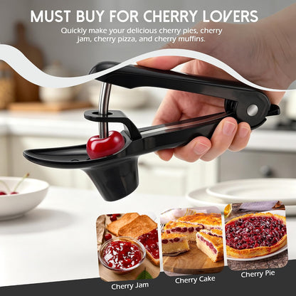 BlingKingdom Stainless Steel Cherry Corer Pitter Sturdy Stone Remover Tool