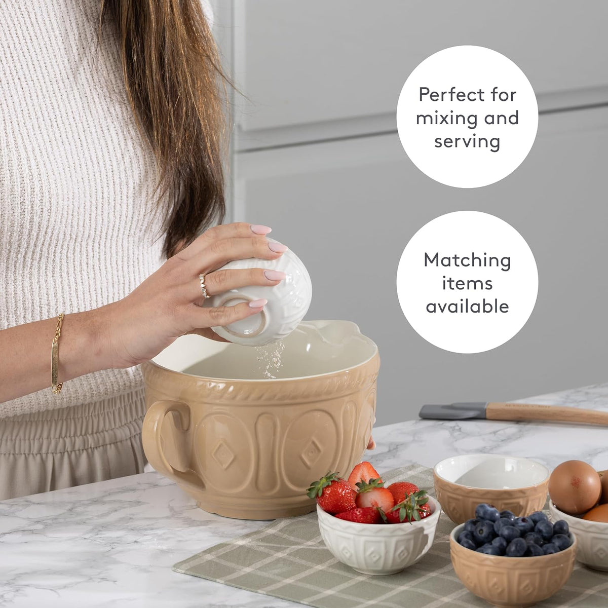 Mason Cash | Cane Batter Bowl - 2 Quart