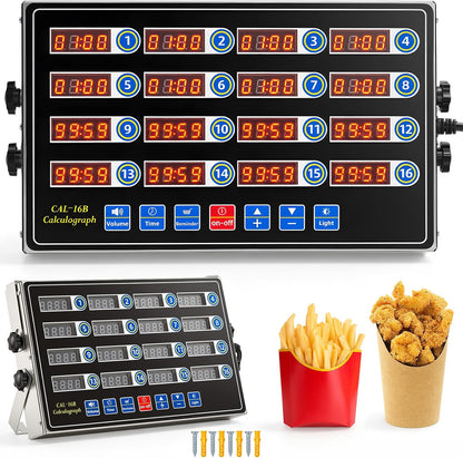 Relaxweex Commercial Digital Kitchen Timer for Cooking, 8 Channel
