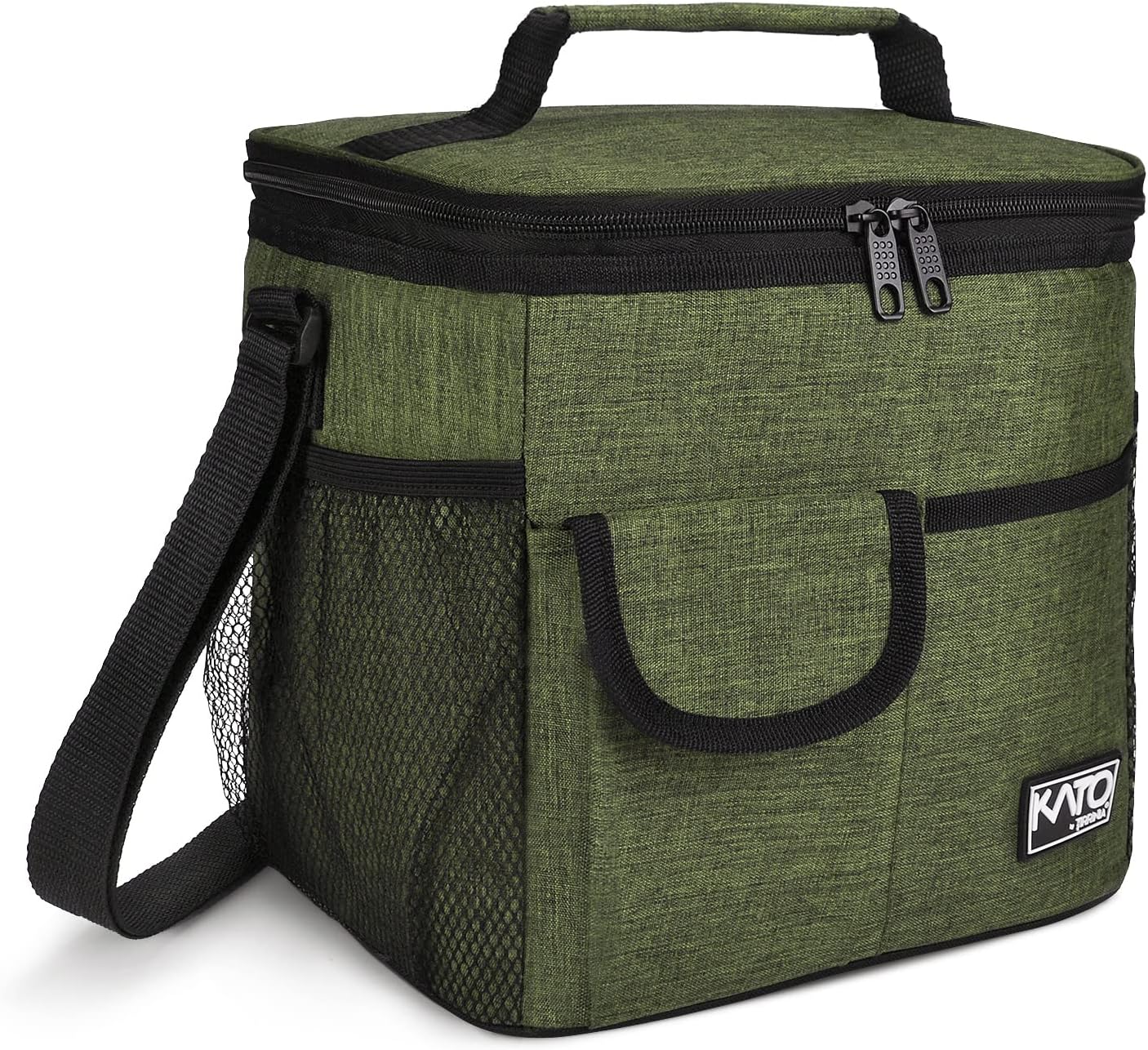 Tirrinia Insulated Lunch Bag for Women Men, Leakproof Lunch Box Containers for Adult, Work, School, Soft Lunchbox for Kids,Boys, Adult Cooler Bag for Picnic Hiking Beach,Charcoal