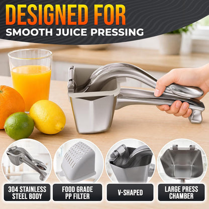 NADOBA Lemon Squeezer and Lime Squeezer, Max Extraction Citrus Hand Juicer