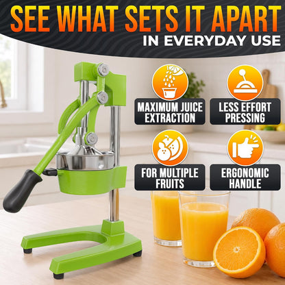 NADOBA Lemon Squeezer and Lime Squeezer, Max Extraction Citrus Hand Juicer