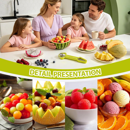 4 in1 Melon Baller Scoop Set, Fruit Baller Scoop.
