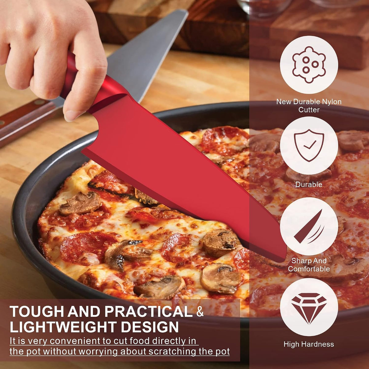 Nylon Knife for Nonstick Pans, 9 Inch