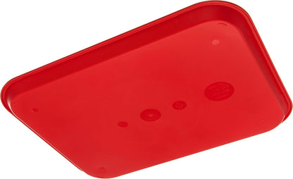 Carlisle FoodService Products Café Cafeteria Tray, Fast Food Tray for Restaurant or Commercial Use, 14" x 18", 1 Count, Black