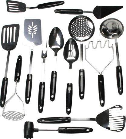 Chef Craft Select Pie Server, 9.5 inches in length, Stainless Steel/Black