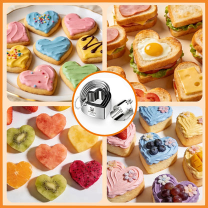 Round Cookie Cutters (2, 3, 3.5, 4, 5, 6 Inch) Biscuit Cutter Set