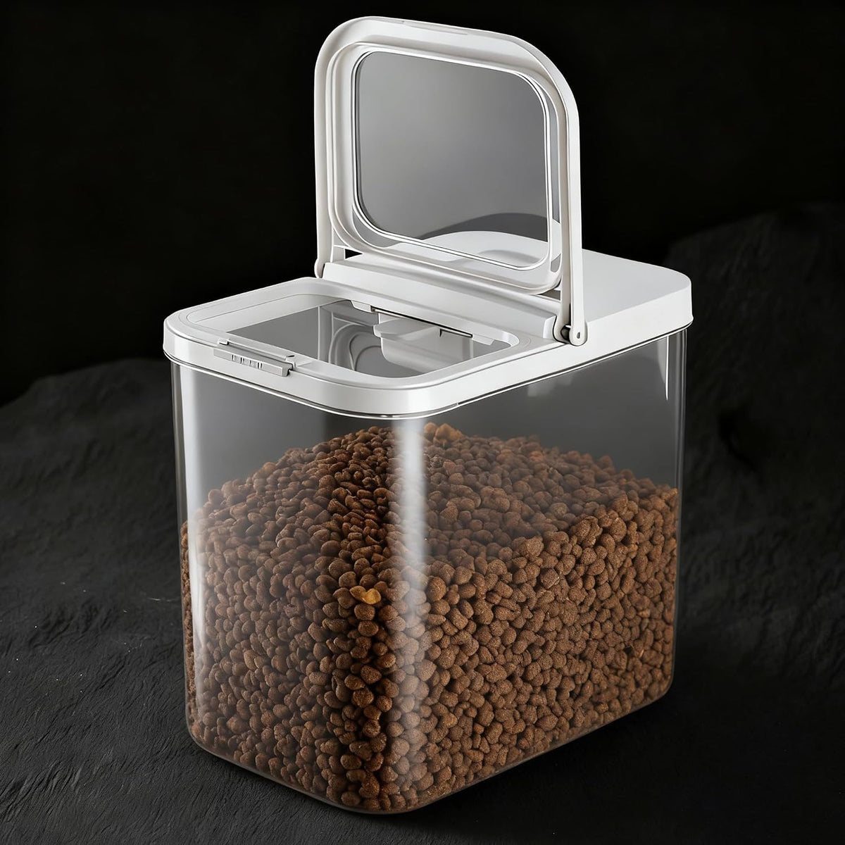 LivLab Mker Dog Food Storage Container - 6L/6KG/10LBS Pet Food Storage Containers With Lids & Scooper, BPA Free Airtight Storage Containers Store Dry Food For Kitchen Pantry