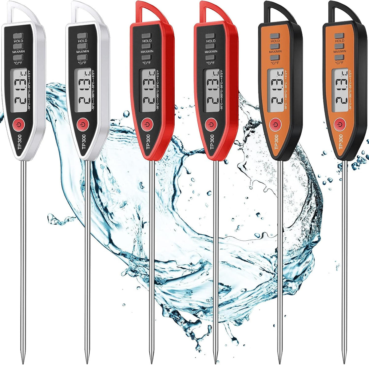 Digital Thermometer Food Meat Candy Water Immediate Read Thermometer for Kitchen Cooking