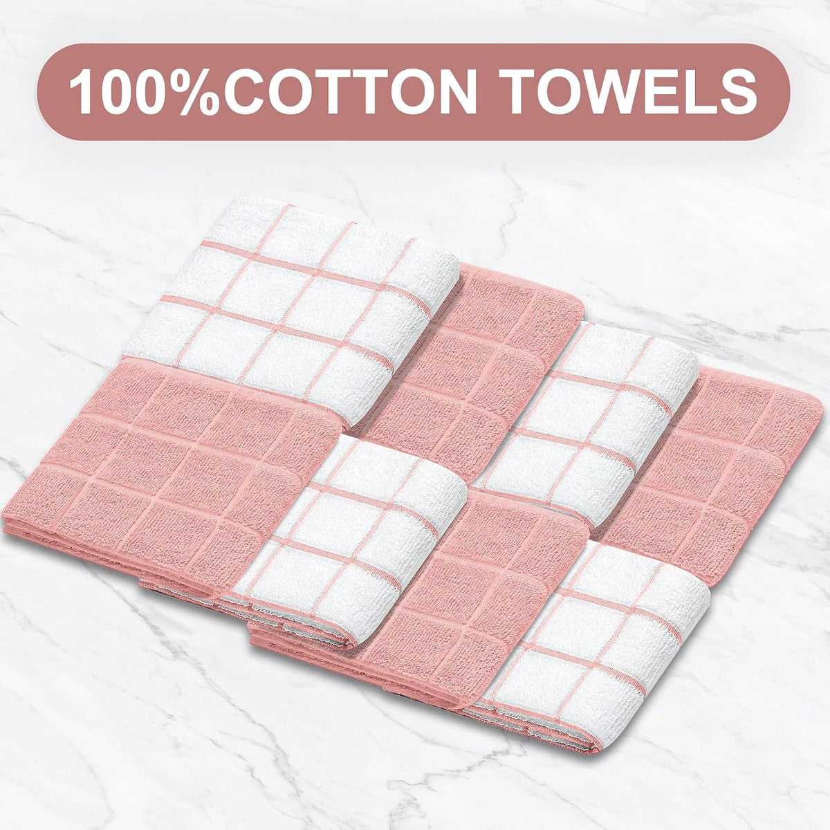 Oven Mitts Kitchen Towels and Dishcloths Pot Holders Sets, Oven Gloves Kitchen Dish Towels 500 Degree Heat Resistant Potholders with Non-Slip Silicone Surface for Cooking, Grilling, Baking-Gray