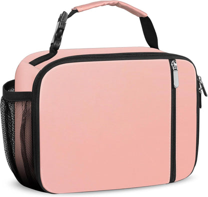 esouler Lunch Box Kids Insulated Lunch Bag for Boys & Girls Durable Children Lunchbox for School with Water Bottle Holder-Black